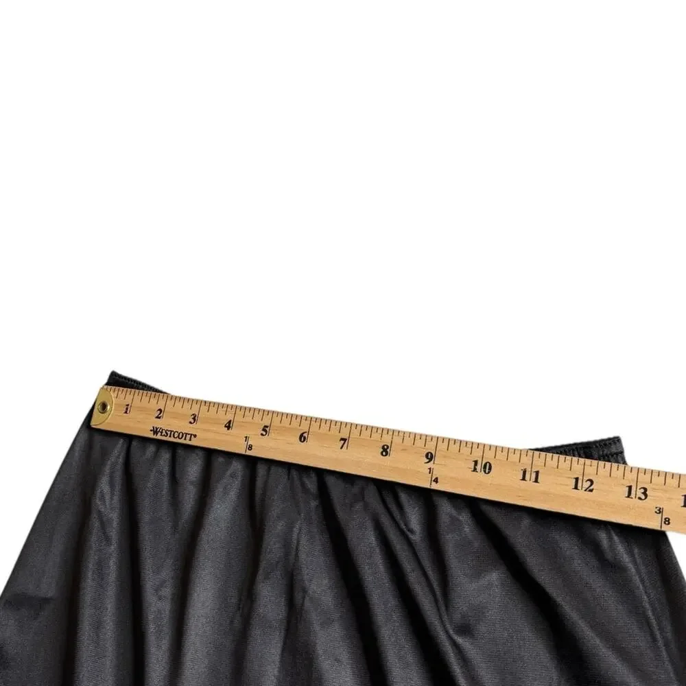 Vintage Something Special Maidenform Satin‎ Slip Skirt Lace Side Slit Women's M
